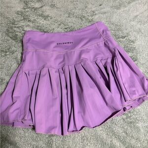 Goldhinge purple pleated skirt